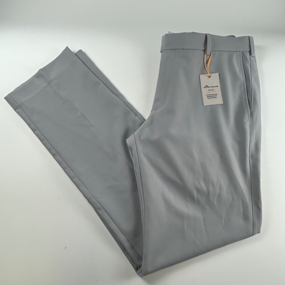 Peter Millar Men's 32x32 Crown Sport Gale Grey Performance Pants NEW 139$ MSRP